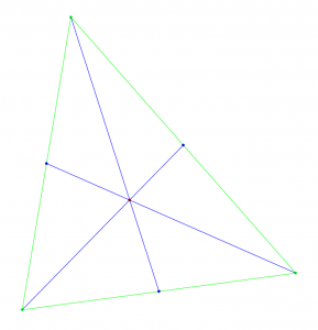 Triangle - centre of gravity