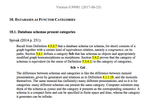 10. Databases as functor categories