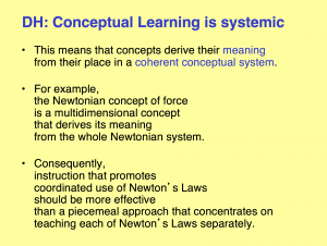 Hestenes on Conceptual Learning 7