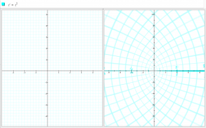 Squaring a quadratic grid creates confocal parabolas