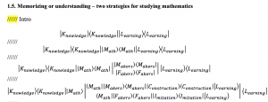 Memorizing or understanding - two strategies for studying mathematics